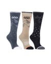 Wmns Twilight Sock 3-Pack Assorted + 686