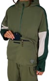 686 + W Outline Shell Anorak Fatigue Green Colorblock - 6