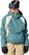 686 + W Hologram Shell Jacket Pale Firn Colorblock