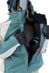 686 + W Hologram Shell Jacket Pale Firn Colorblock - 5