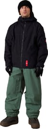 686 + M 686 Dojo Shell Pant Faded Green Crinkle - 3