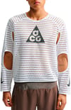 M Nike ACG Radical Airflow NXT LS Tee White Anthracite + Nike ACG