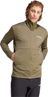 adidas + Multi Light Fleece Full Zip Jacket Olive Strata