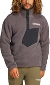 adidas + Xploric Pile Snap Fleece Charcoal