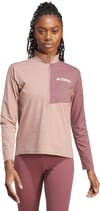 adidas + Multi Half Zip Longsleeve Tee W Warm Clay