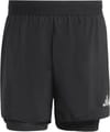 Run Essentials 2in1 Short M Black + adidas