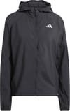 Run Essentials Jkt W Black + adidas