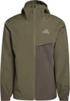 Multi 2L Rain Jkt M Olive Strata + adidas