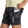 Multi 8" AOP Tight Short W Black