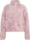 Multi High Pile Fleece Pullover AOP W Magic Mauve + adidas
