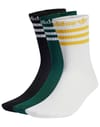 Crew Sock 3PP Black White Collegiate Green + adidas Originals