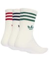 adidas Originals + 3S Crew Socks 3P Night Indigo/Tmvire/Collegiate Green