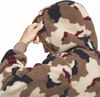 adidas Originals + Fs+ High Pile Fleece Hoodie Khaki Three/Khaki Six/Aurora Ink - 5
