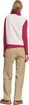 Aigle + Sleeveless Fleece Button-Up Jacket W Milk - 3