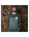 Alprausch + Aletsch Täschli Longsleeve Kombu Green Melange - 3