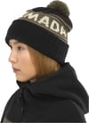 Armada + Jacquard Knit Pom Beanie Black - 4