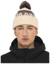 Armada + Jacquard Knit Pom Beanie Natural - 4