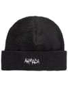 McCole Hi-Pile Fleece Beanie Black + Armada