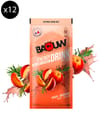 Pack Boisson Isotonique Sachets Pêche-Romarin (x12) + Baouw