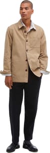 Barbour + Washed Overshirt Washed Stone