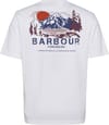 Barbour + Perham Relaxed Fit Graphic T-Shirt White - 3
