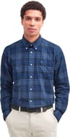 Barbour + Wetheram Tailored Tartan Shirt Midnight Tartan