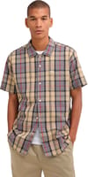 Barbour + Clyde Seersucker Tartan Summer Fit Shirt Dress Tartan