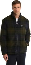 Barbour + Tartan Fleece Zip Through Sweatshirt Shadow Classic Tartan