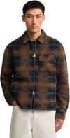 Barbour + B.Intl Oswald Fleece Overshirt Navy