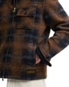 Barbour + B.Intl Oswald Fleece Overshirt Navy - 4