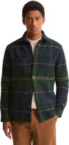 Barbour + Woodlane Brushed Check Overshirt Green Loch Tartan