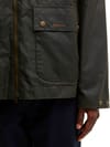 Barbour + Short Bedale Wax Jacket Olive - 4