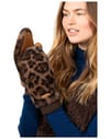 Barts + Fur Mitts Print Brown