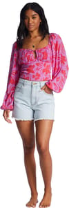 Billabong + On Your Mind Woven Top Bright Orchid - 3