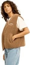 Billabong + Be Happy Sherpa Vest Brownstone