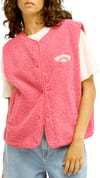Be Happy Sherpa Vest Paradise Pink + Billabong