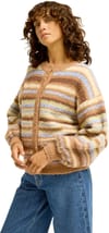 Billabong + Bayside Stripes Cardigans Sugar Almond