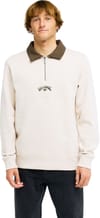 Billabong + Winton Half Zip Sweatshirt Oatmeal - 3