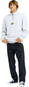 Billabong + Burleigh Mock Neck Sweatshirt Light Grey Heather - 6