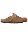 Birkenstock + Boston Suede Leather Corduroy Dark Tea