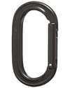 Oval Keylock Carabiner Black + Black Diamond