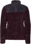 W Roadie QTR Zip Fleece Bordeaux Carbon + Black Diamond