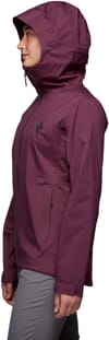 Black Diamond + W Stormline Stretch Rain Shell Blackberry - 4