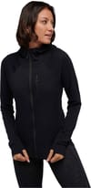 Black Diamond + W Coefficient LT Hybrid Hoody Black