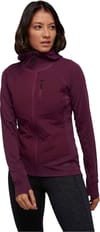 Black Diamond + W Coefficient LT Hybrid Hoody Blackberry