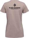 Black Diamond + W Equipment For Alpinists SS Tee Pale Mauve - 3