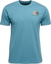 M Faded SS Tee Creek Blue + Black Diamond
