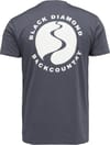 Black Diamond + M Bd Backcountry Stamp SS Tee Carbon - 3