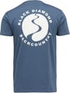 Black Diamond + M Bd Backcountry Stamp SS Tee Midnight Blue - 3