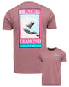 M Bd Winter Ridge SS Tee Dark Mauve + Black Diamond